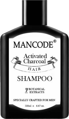 MANCODE Charcoal Hair Shampoo for Men, Infused with Activated Charcoal, Helps to Deep Cleanse, Soothe Scalp, Repair Dry & Damaged Hair, Make Hair Shinier & Improves Quality, Suitable for all Hair Types, 200m