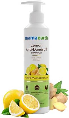 Mamaearth Lemon Anti-Dandruff Shampoo for Itchy & Flaky Scalp with Lemon & Ginger