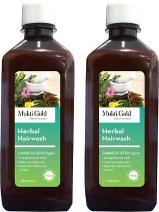 AXIOM Mukti Gold Herbal Hairwash | Blend of Ayurvedic Herbs to Control Hair Problems