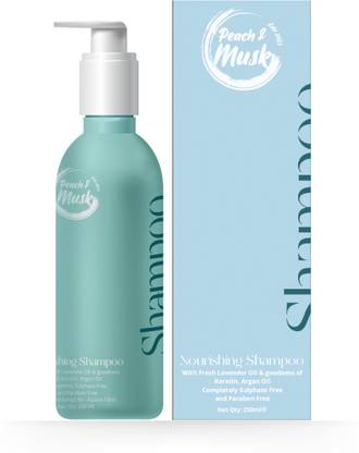 Peachandmusk Nourishing Shampoo with Fresh Lavender Oil, Argan Oil & Keratin | Sulphate Free