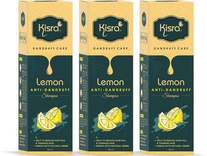 KISRA Lemon Anti-Dandruff Shampoo -Enriched with Neem, Lemon Help to Removers Dandruff