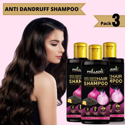 Phillauri Onion Shampoo For Hair Growth & Hair Fall Control with Onion & Black Seed Oil