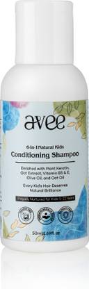 AVEE Kids Shampoo for 5 to 12 Years - Silky & Shiny Hair, Reduces Itchy Scalp
