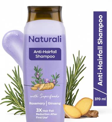 Naturali Anti Hairfall Shampoo with 3x Control | With Rosemary, Biotin & Ginseng