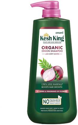 Kesh King Ayurvedic Onion Shampoo Reduces Split Ends & Frizz, Repairs Dry & Damaged Hair