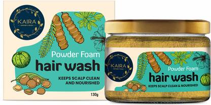 Kaira Powder Foam Hair Wash |100% Natural & Ayurvedic | Reduces Hair Fall
