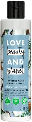 Love Beauty And Planet Coconut Water and Mimosa Flower Sulfate Free Volume and Bounty Shampoo