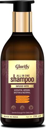 Glorify Biotin and Collagen Shampoo | Dandruff Removing Medicine Shampoo | Nizoral