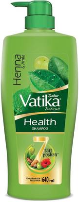 DABUR VATIKA Health Shampoo, With 7 Natural Ingredients, Controls Frizz