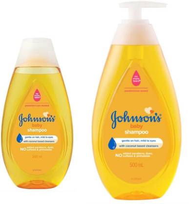 JOHNSON'S Baby shampoo 500 ml & 200 ml | Home and Travel Pack