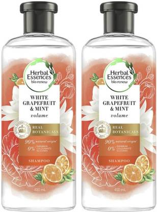 Herbal Essences Bio:Renew White Grapefruit & Mint Volumising Shampoo 400 ML Pack Of 2