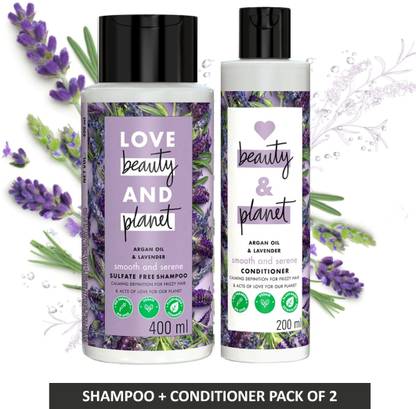 Love Beauty And Planet Argan Oil and Lavendar Shampoo + Conditioner