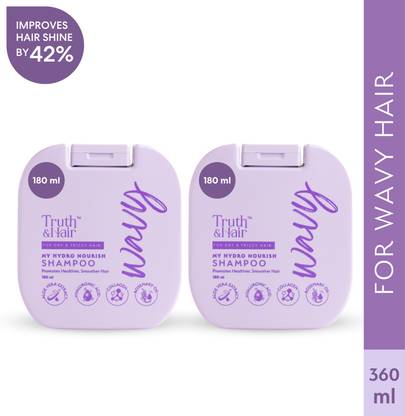 Truth & Hair Hydro Nourish Shampoo for Wavy Hair | Enriched with Aloe Vera & Hyaluronic Acid