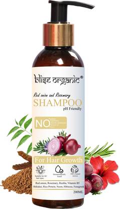 Blise organic Onion and Rosemary shampoo For Hair Growth -100% Natural Actives