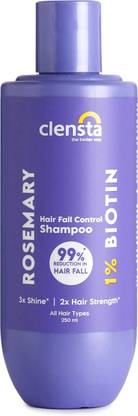 Clensta Rosemary Hair Fall Control Shampoo with Rosemary & Biotin for Reducing Hair Loss