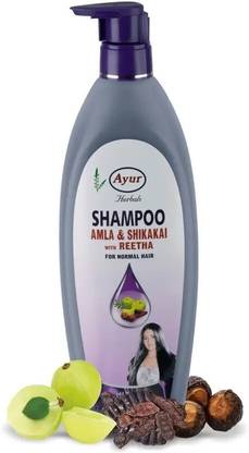 Ayur Herbal Shampoo Amla & Shikakai With Reetha (500 ml)