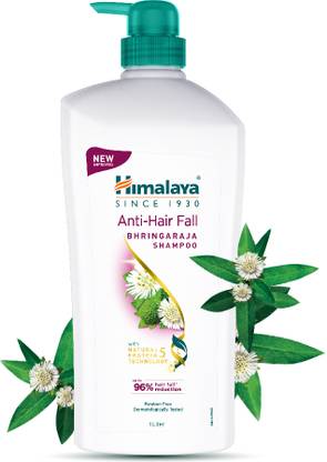 HIMALAYA Anti-Hair Fall Bhringaraja Shampoo (1L) + Anti-Hair Fall Shampoo (80ml) Free