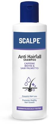 SCALPE Anti Hairfall Shampoo, Caffeine, Biotin, Saw Palmetto, Argan Oil for Women & Men