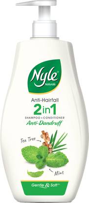 Nyle Anti Dandruff 2 In 1 Shampoo + Conditioner, With Tea Tree & Mint