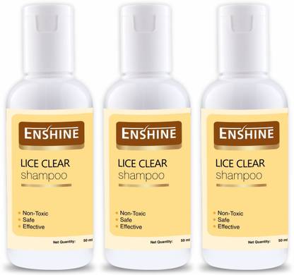 Enshine Lice Clear Shampoo with Neem, Anti-Lice Shampoo | Pack of 3, 50ml Each