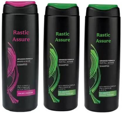 Rastic Assure 2 Salon Hair Fall Defense & Salon Smooth & Shine Shampoo