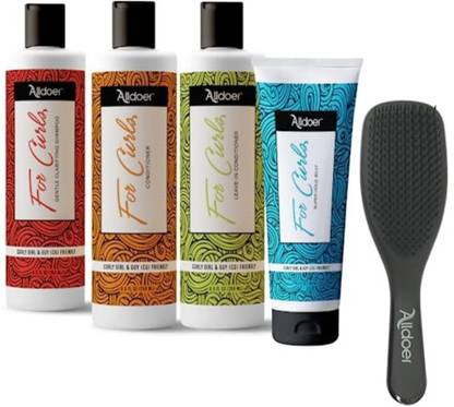 Alldoer Gentle Clarifying Shampoo,Conditioner,Leave-in Conditioner Hold Jelly Hair Brush