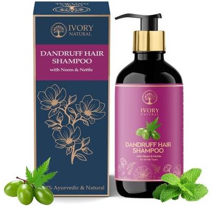 Ivory Natural Anti Dandruff Shampoo (200ml) - Natural - No More White Flakes & Itchiness