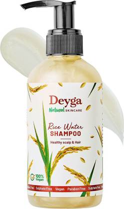 Deyga Rice Water Shampoo (220ml)Controls the Frizz|No Paraben, Sulfate, Silicone