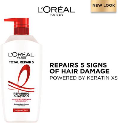 L'Oréal Paris Total Repair 5 Shampoo | Pro-Keratin & Ceramide For Damaged and Weak Hair