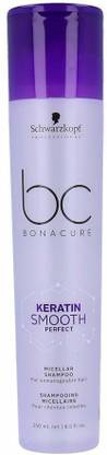 Schwarzkopf Professional BC Keratin Smooth Perfect Micellar Shampoo, Purple