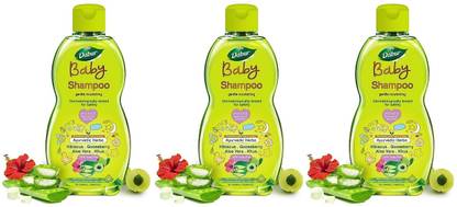 Dabur Baby Gentle Nourishing 200mlx3 Shampoo Ayurvedic herbs, 100% soap free