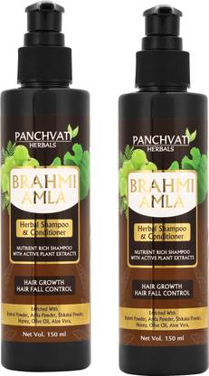 panchvati Brahmi Amla Shampoo For Hair Growth & Hair Fall Control 150 ml each (Pack of-2)