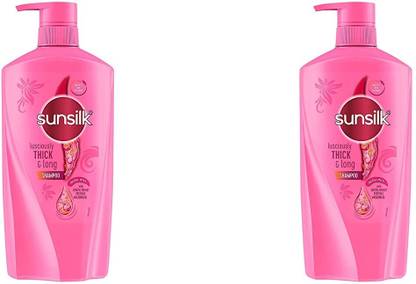 SUNSILK PINK LUSCIOUSLY THICK LONG SHAMPOO 650G SET OF 2