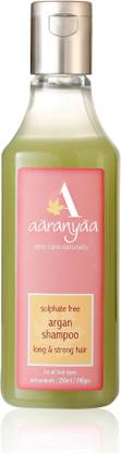 Aaranyaa Sulphate free Argan Shampoo with Amino Fruit Extract Brahmi Ashwagandha Reetha and Argan Oil for Intensive Care
