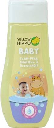 Yellow Hippo Top to Toe Baby Shampoo | Tear-Free Shampoo
