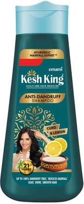 Kesh King Ayurvedic Anti-Dandruff Shampoo| Soothes itchy scalp | 21 herbs, curd & lemon