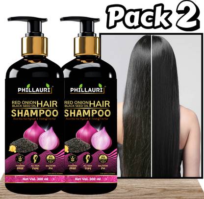 Phillauri Onion Hair Oil With Black Seed onion Shampoo Extracts Controls Hair Fall