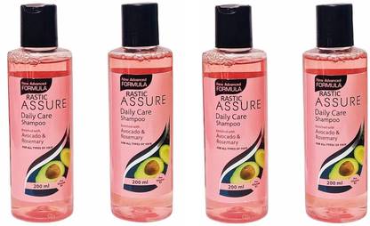 Rastic Assure ASSURE Ayurvedic Daily Care Shampoo Pack of 4 (4*200ml)