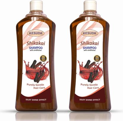 KESUDA Shikakai Herbal 500ml Hair Shampoo with Conditionar for Strong Hair and Hair Growth with Pure Shikakai extract