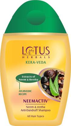 LOTUS HERBALS Kera-Veda Neemactiv Neem & Reetha Anti Dandruff Shampoo