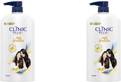 Clinic Plus STRONG SHINE HAIR EGG PROTEIN SHAMPOO 1000 ML X 2