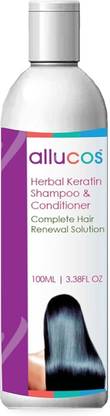 ALLUCOS Keratin Shampoo & Conditioner | for Smoothness, Weak, Damaged, Dry & Frizzy Hair