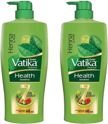 DABUR VATIKA Health Shampoo For Problem Free Hair Pack of-2.