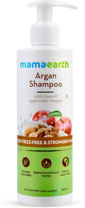 Mamaearth "Argan & Apple Cider Vinegar Shampoo For Dry & Frizzy Hair, with Argan & Apple Cider Vinegar for Frizz-Free & Stronger Hair 250 ml"