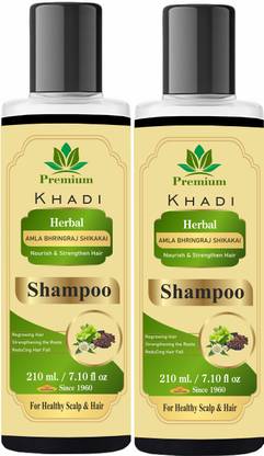 Premium Khadi Natural Amla Bhringraj Shikakai Shampoo