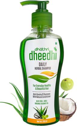 DHEEDHI Daily Herbal Shampoo| Anti Dandruff Shampoo for Women and Men