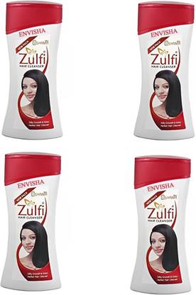 ENVISHA Zulfi new shama hair cleanser herbal shampoo 100 ml pack of 4