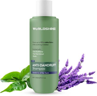 WORLDSHINE Anti-Dandruff Shampoo Strengthens Hair with Hyaluronic Acid