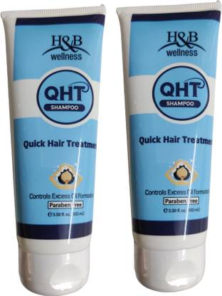 QHT shampoo controls excess oil formation,100ml pack of 2