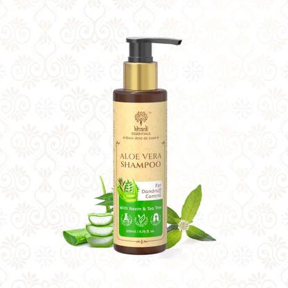 Khadi Essentials Aloe Vera Shampoo with Neem & Tea Tree For Dandruff Control & Hair Growth